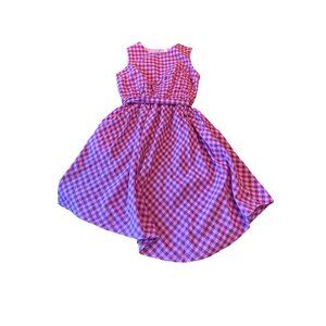 Crewcuts Girls Gingham Sleeveless Dress Size 14 Cotton & Elastane Cottage